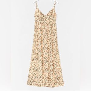 NWT NASTY GIRL ditsy rose print tie front maxi dress